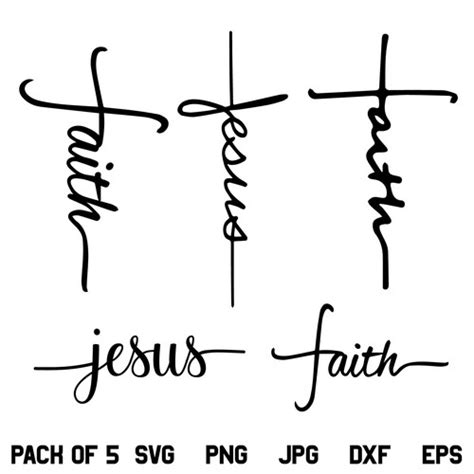 Faith Cross Svg Faith Cross Svg File Faith Cross Svg Design Jesus