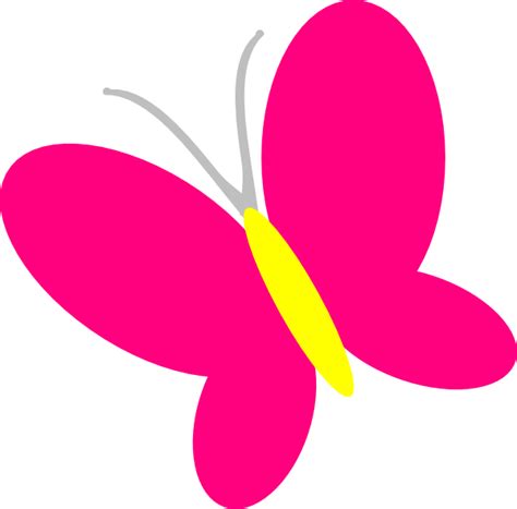 Pink Butterfly Clip Art At Vector Clip Art