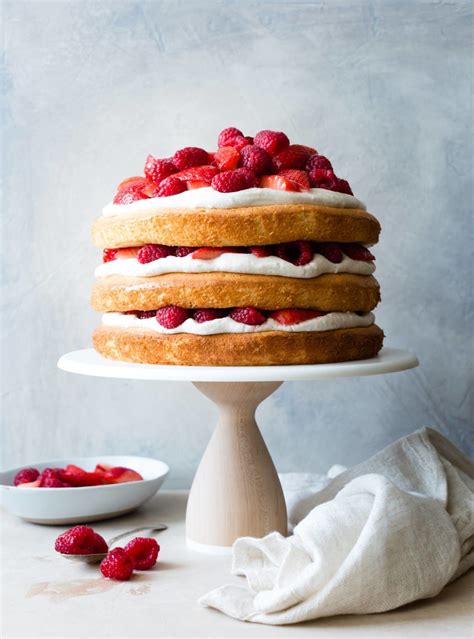 Dairy Free Gluten Free Coconut Cake With Berries And Cream