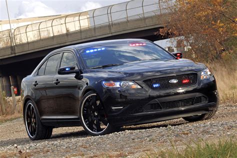 Sema Show Stealthy Ford Taurus Police Interceptor Concept Carscoops