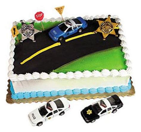 Great savings & free delivery / collection on many items. Police Car Cake Decorating Kit Cruiser Topper Policeman ...