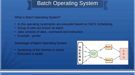 Batch Operating System Operating System Youtube