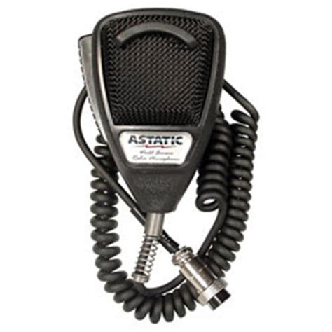 astatic 636l noise canceling 4 pin cb microphone black bulk