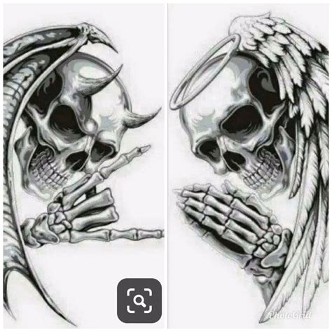 Top 68 Angel Skull Tattoo Super Hot Thtantai2