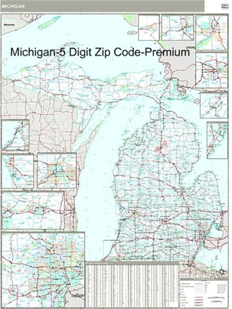 Download Free Michigan Zip Code Map Multimediathepiratebay