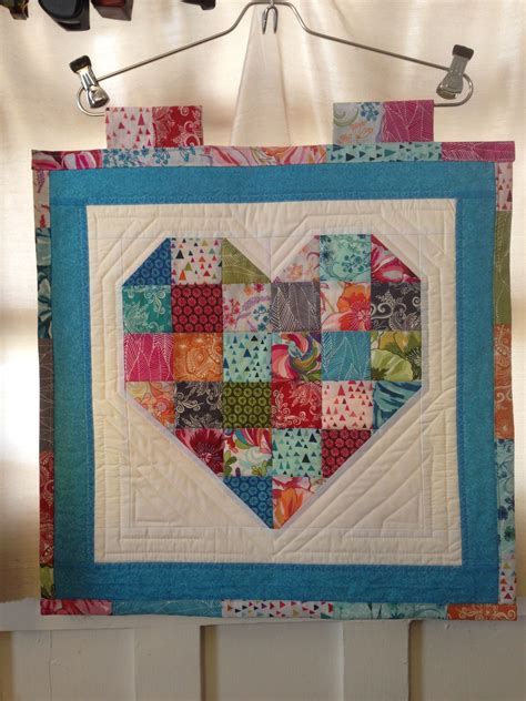Quilt Quilted Heart Wall Hanging Quilts Quilting Projects Heart Wall