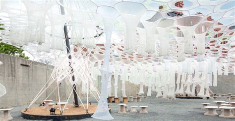 Moma Ps1 Unveils Futuristic Solar Canopy That Reacts To Heat Sunlight