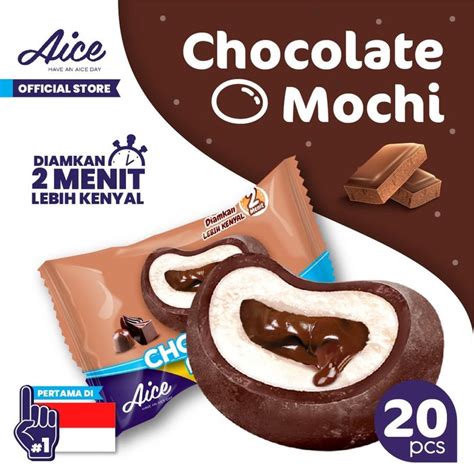 Jual Aice Ice Cream Mochi Coklat Es Krim 20pcs Shopee Indonesia
