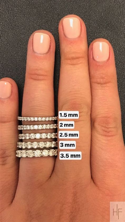 Wedding Ring Size Guide Eternity Band By Diamond Size Always Pay
