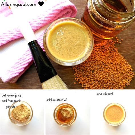 Before your head wash, mix fenugreek powder with curd. DIY Hair Mask Of Mustard Oil For Hair Growth And Dandruff ...