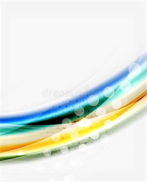 Translucent Wave On White Background Stock Vector Illustration Of