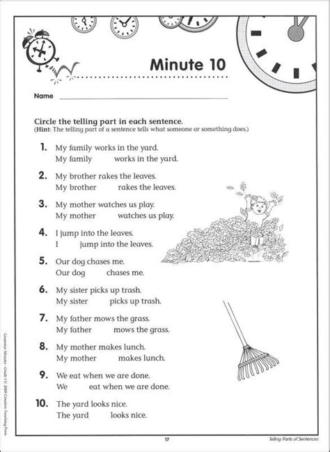 We are constantly adding awesome new worksheets and printable activities to our website. Grammar Worksheets Grade 1: Grammar Minutes Grade 1 ...
