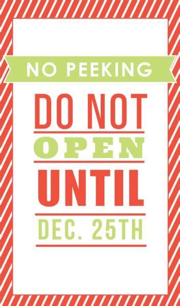 Free Printable Do Not Open Until Christmas Tags Printable Templates