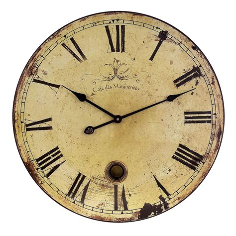 Imax Oversized 23 Antique Wall Clock Large Rustic Wall Clock