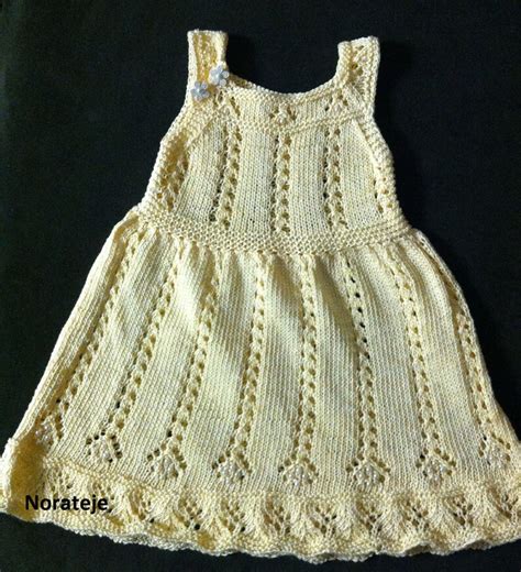 Baby Summer Dress In Yellow Knitting Pattern Etsy