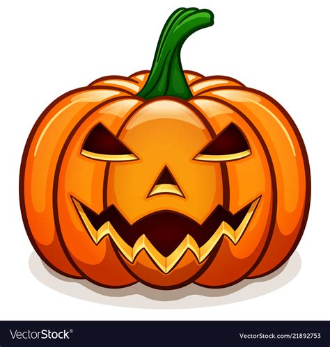 Orange Halloween Pumpkin Design Royalty Free Vector Image
