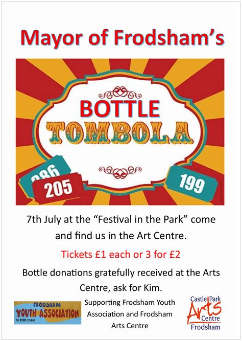 Mayor's Bottle Tombola - 7 July - Frodsham Town Council