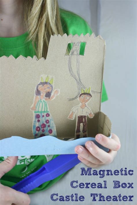 Magnetic Cereal Box Castle Theater A Science And Literacy Activity For