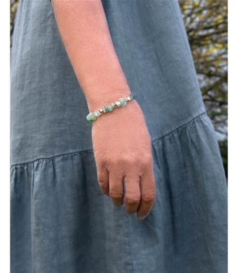 Green Semi Precious Stone Bracelet Woolovers Uk