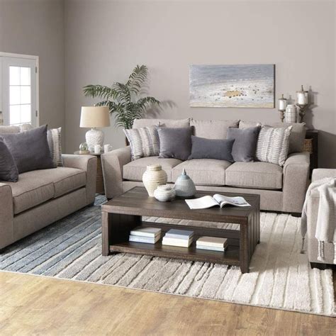 Light Grey Sofa And Loveseat Living Room Sofa Set Jeromes Beige