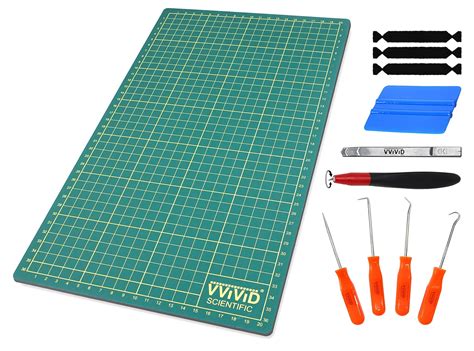 Vvivid Green Self Healing 14” X 825” Gridded And Ruled Cutting Mat For