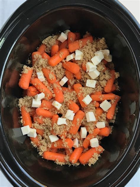 Just toss the carrots in brown sugar (or honey or maple syrup), butter and oil with a good pinch of salt and pepper. Slow Cooker Sweet Glazed Carrots - Together as Family