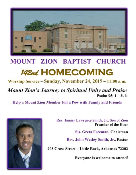 Mount Zion Baptist Church 142nd Anniversary Flyer 2 Final Todays