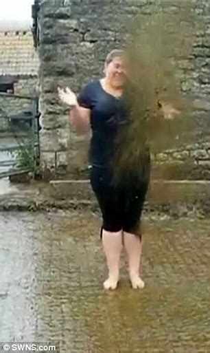 Farmers Daughter Sprayed With Slurry For Ice Bucket Challenge Instead Of Water Daily Mail Online