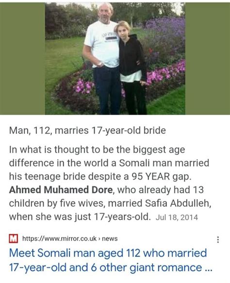 Man Marries Year Old Bride In What Is Thought To Be The