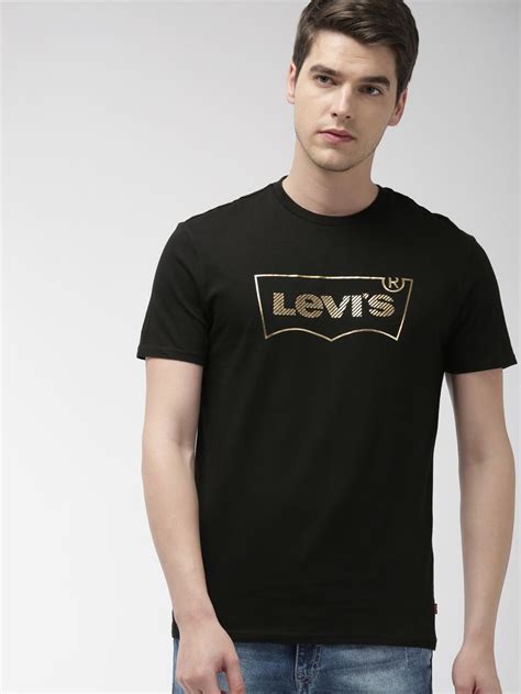 Buy Levis Men Black Printed Round Neck T Shirt Apparel For Men From