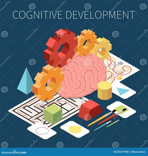 Cognitive Development Progress Stages By Age, Vector Illustration