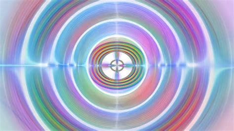 Hypnotic Rainbow Circle Magic Effect Hd Motion Background 60fps Youtube