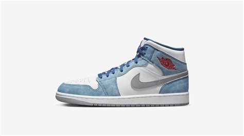 Air Jordan 1 Mid Blue Suede Le Site De La Sneaker