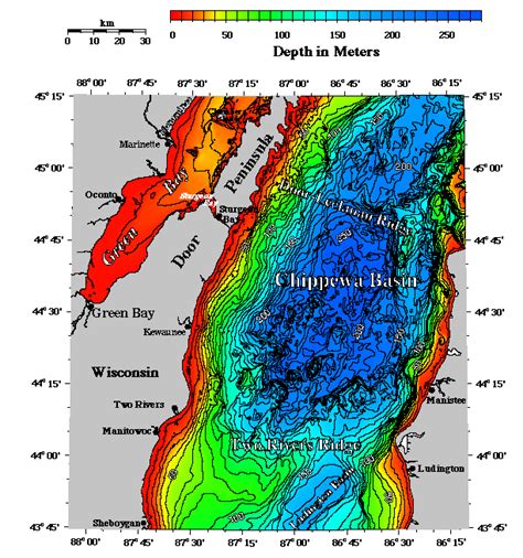 35 Great Lakes Depth Charts Maps Database Source