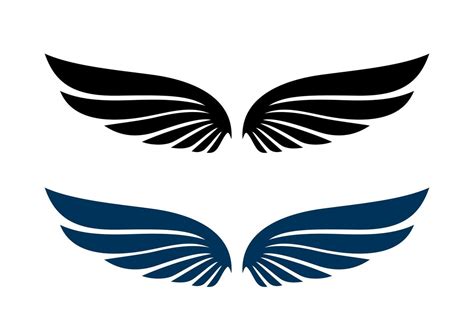 ícone de asa empresa de logotipo de asa desenho vetorial de asa