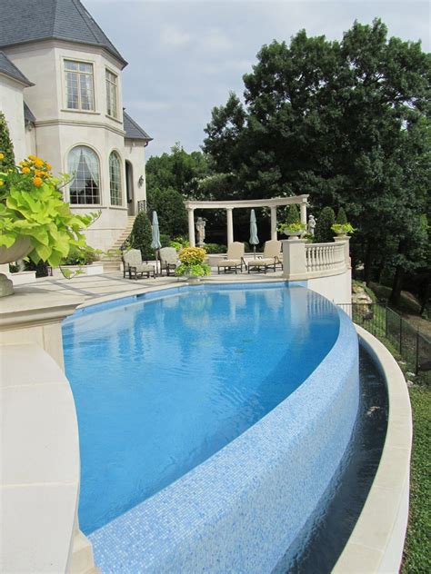 Infinity Edge Pool For Traditional Pool With Infinity Pool Home