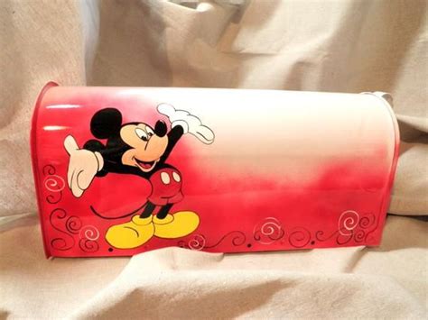 Hand Painted Mailbox Mickey Mouse Painted Mailboxes Disney Home