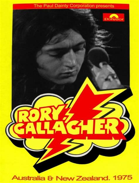 Rory Gallagher Australia And New Zealand 1975 Concert Poster Rory