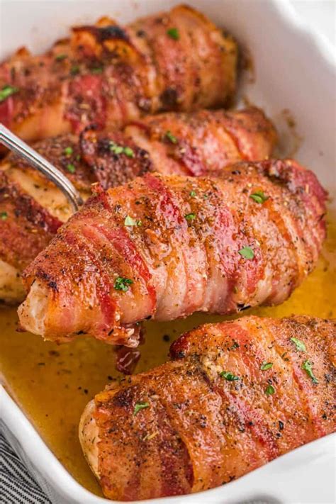 Easy Bacon Wrapped Chicken Breast Little Sunny Kitchen