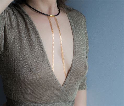 Sexy Kette Halskette Zu Brustwarze Goldnipple Kette Mit Etsy