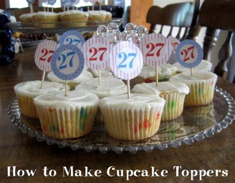 How To Make Easy Personalized Cupcake Toppers Delishably
