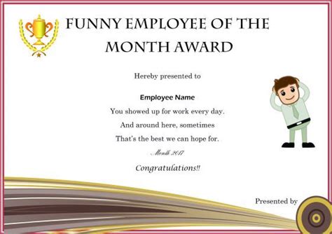 Free Funny Award Certificate Templates For Word Best Template Ideas