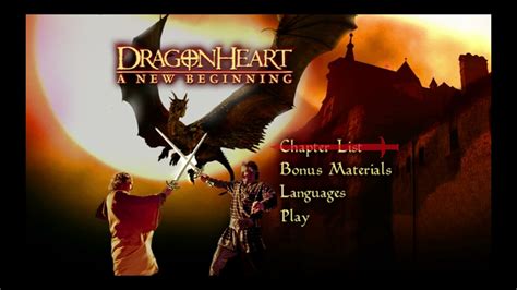 Dragonheart A New Beginning Dvd Menu Youtube