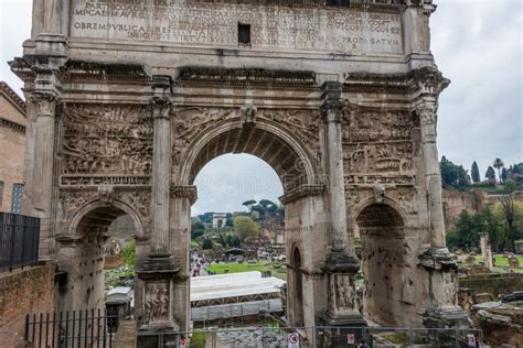 Arch Of Septimius Severus Stock Photo Image Of Travel 56143046