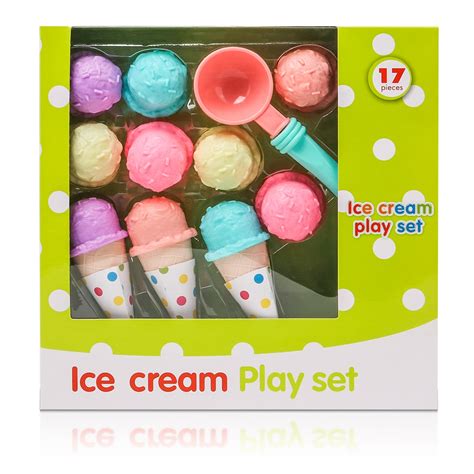 Cheap Price 17pcs Ice Cream Play Set Pretend Play Toys Educational Kid