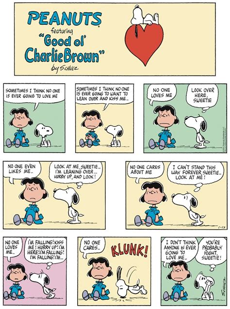 peanuts by charles schulz for january 13 2019 snoopy comics peanuts snoopy