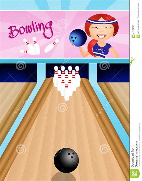 Bowling Stock De Ilustración Ilustración De Sonrisa 42259587