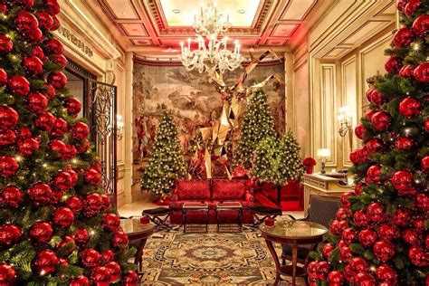 Four Seasons Hotel George V Paris Decoração De Natal Enfeites