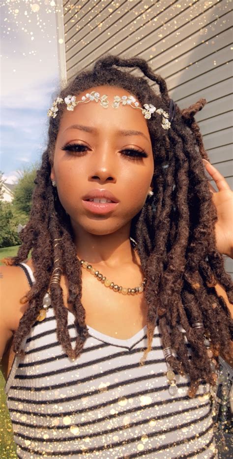 Fairy Queen😍🧚🏽‍♀️🌻 Natural Hair Styles Locs Natural Crystals Jewelry