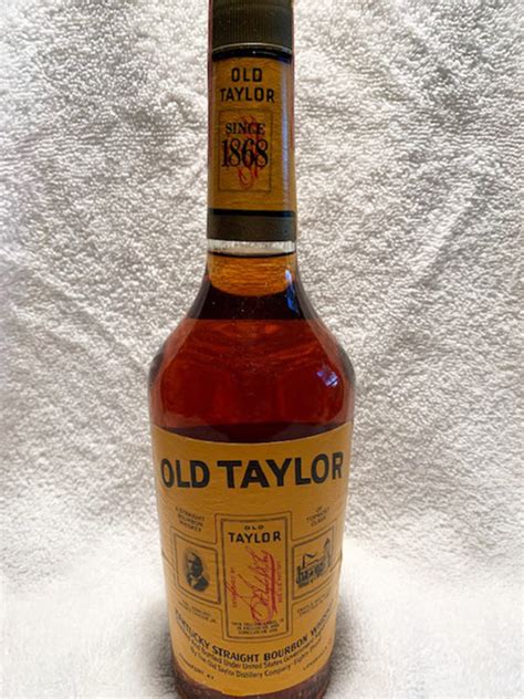 Oldtaylorbourbon80pf1978front Whiskey Id Identify Vintage And
